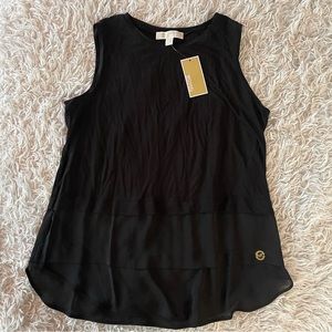 Michael by Michael Kors Black Tank Top Blouse